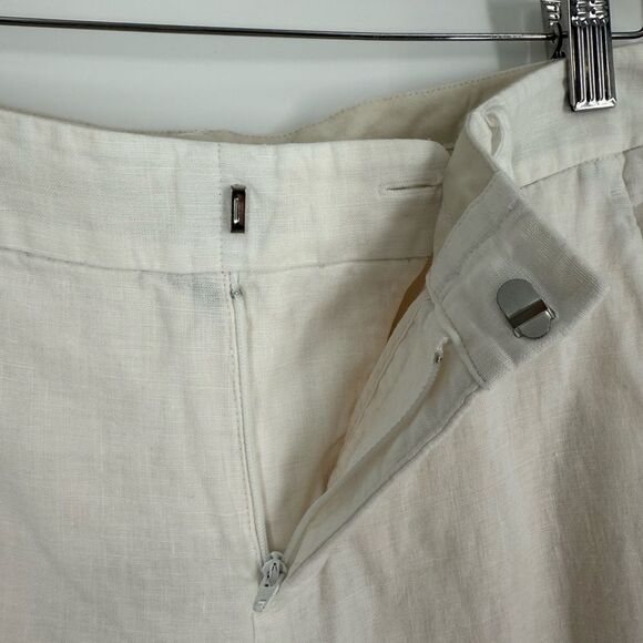 Vince Linen Tapered Pants in Cream | Size 0 - Picture 6 of 9